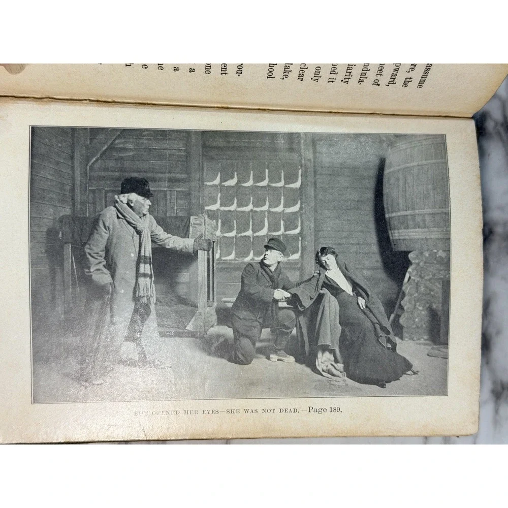 ANTIQUE BOOK  1900 , Way Down East, ‎ by Grismer, HB, Illustrated (2653)